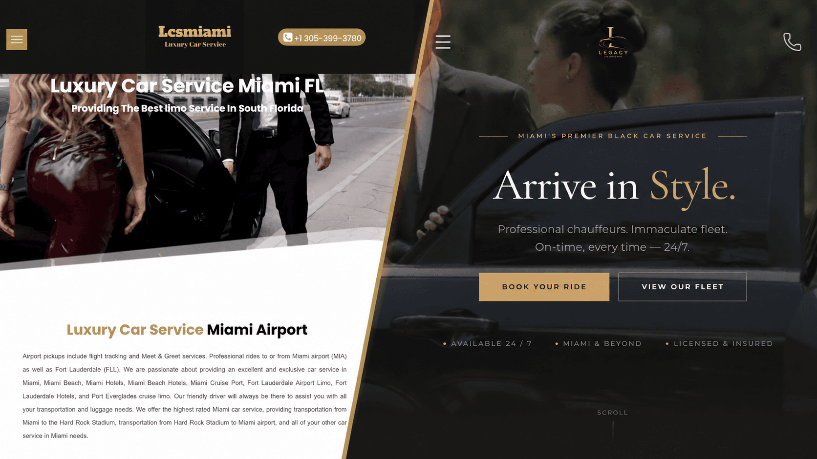 LCS Miami website use case preview